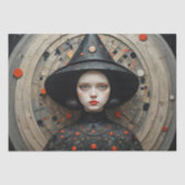 Moderne heks: Sylvia - Decoupage - Tissuepapier (Voorkant)