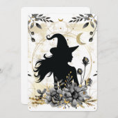 Moderne heks van het moderne Halloween 3 Kaart (Voorkant / Achterkant)