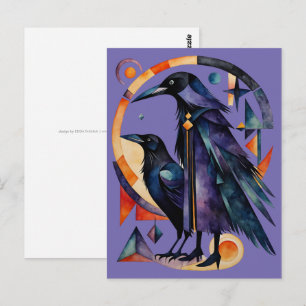 Moderne Heksen - een abstract kunstwerk 4 - Fan Fu Briefkaart