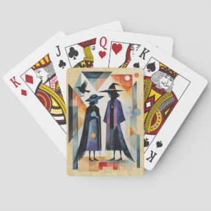 Moderne Heksen - een abstract kunstwerk 6 - Waaier Pokerkaarten