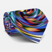 Moderne, heldere, gedraaide kleurenpatroon Abstrac Stropdas (Opgerold)