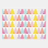 Moderne heldere kerstbomen inpakpapier vel (Voorkant)