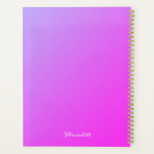 Moderne, heldere, praktische verloopwerkout paars planner (Achterkant)