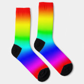 Moderne heldere regenbooggradiënt sokken (Rechts)