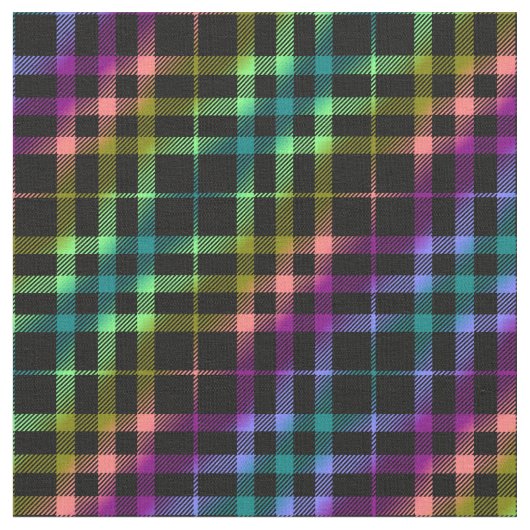 Moderne heldere ruit Unisex Regenboog Patroon Prid Stof (Close Up)