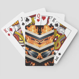 Moderne Hemel Drie-streep Minimalistische Speelkaa Pokerkaarten