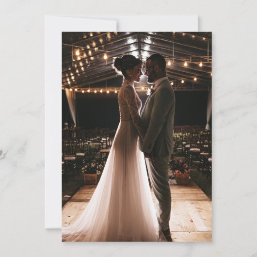 Moderne Hemelse Zon en Maan bruiloft Kaart (Achterkant)