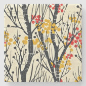 Moderne Herfst Abstract Scandinavisch Stenen Onderzetter (Voorkant)