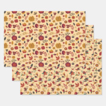 Moderne Herfst Floral Pattern