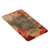 Moderne Herfst Floral Save the Date Magneet (Rechterzijde)