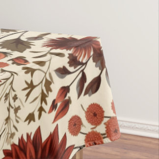 Moderne herfst Herfst Botanische Bloemen Tafelkleed