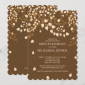 Moderne herfst Herfst laat repetitief eten Kaart (Voorkant / Achterkant)