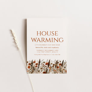 Moderne Herfst housewarming uitnodigen Kaart