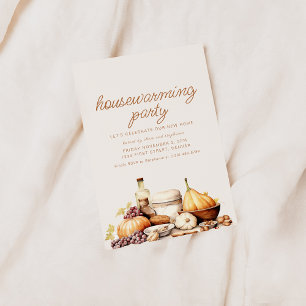 Moderne Herfst housewarming uitnodigen Kaart