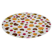 Moderne Herfst pomkin Berries Acorns Snijplank (Hoek)