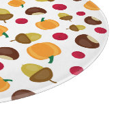 Moderne Herfst pomkin Berries Acorns Snijplank (Hoek)