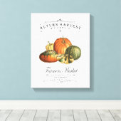 moderne  herfst, pompoen en pompoen canvas afdruk (Insitu (Houten vloer))