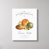 moderne  herfst, pompoen en pompoen canvas afdruk (Voorkant)
