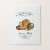 moderne  herfst, pompoen en pompoen legpuzzel (Verticaal)