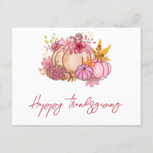 Moderne Herfst Pumpkin Harvest Thanksgiving Greeti Feestdagenkaart