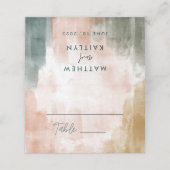 Moderne Herfst van de Abstracte Waterverf Boho Wed (Buitenkant ongevouwen)