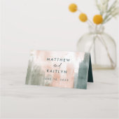 Moderne Herfst van de Abstracte Waterverf Boho Wed (Achterkant)