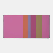 Moderne herfstkleuren gestreepte decoratief bureaumat (Voorkant)
