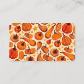 Moderne herfstpompoenen Pattern Thanksgiving Plaatskaartje (Achterkant)