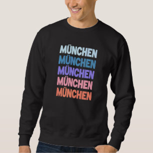 Moderne herhaalde tekst München München Duitsland Trui