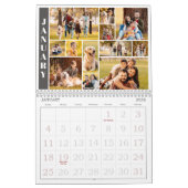 Moderne herhaling van 12 foto-Collage aangepaste k Kalender (Jan 2026)