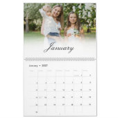 Moderne herinneringen voor aangepaste multi-fotose kalender (Jan 2027)