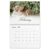 Moderne herinneringen voor aangepaste multi-fotose kalender (Feb 2026)