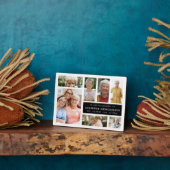 Moderne Herinneringsfotocollage In Loving Memory Fotoplaat (Zijkant)