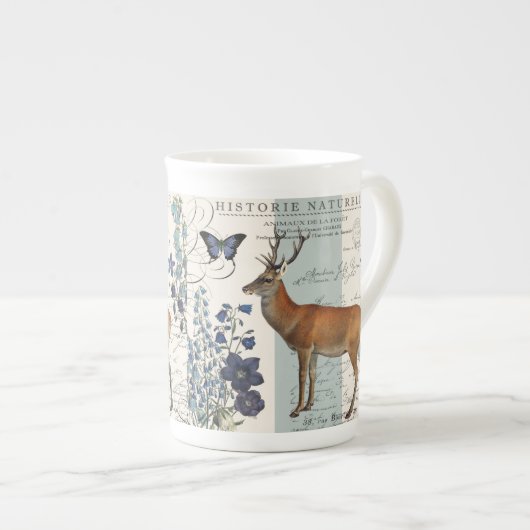 moderne  herten porselein kop (Voorkant rechts)