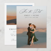 Moderne het Berichten van de Foto van het Manuscri Kaart (Voorkant / Achterkant)