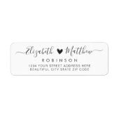 Moderne het Etiket van het Adres van de Terugkeer (Voorkant)