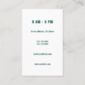 Moderne het logodekking van de hond visitekaartje (Achterkant)