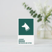 Moderne het logodekking van de hond visitekaartje (Staand voorkant)