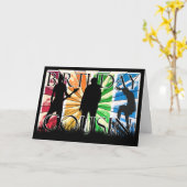 Moderne het Mannetje van de Kaart van de (Gele Bloem)