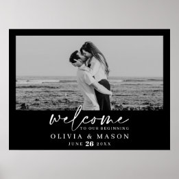 Moderne het Welkome Teken van het Band van het Man Poster