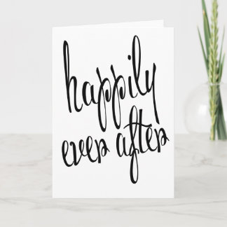 Moderne Heureux Jamais après la carte Mariage