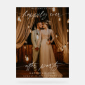 Moderne Heureux Jamais après Mariage photo de part (Recto)