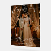 Moderne Heureux Jamais après Mariage photo de part (Angle)