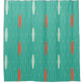 Moderne hex douchegordijn (Voorkant)