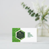 Moderne hex lijst yard zorg visitekaartje (Staand voorkant)