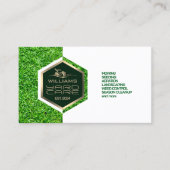 Moderne hex lijst yard zorg visitekaartje (Voorkant)
