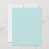 Moderne Hibiscus Save The Date Kaart (Achterkant)