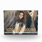 Moderne High School Afstuderen Overlay Yellow Gold Fotoblokken (Voorkant)