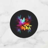 Moderne Hippie Psychedelic Style Rainbow-kleuren Confetti (Kleine voorkant)