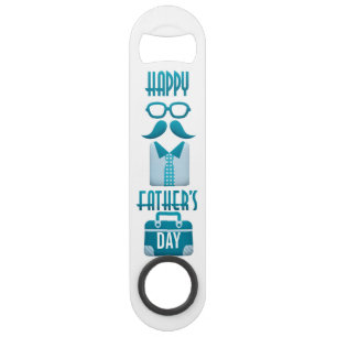 Moderne hipster Vaderdag gepersonaliseerd Speed Flessenopener